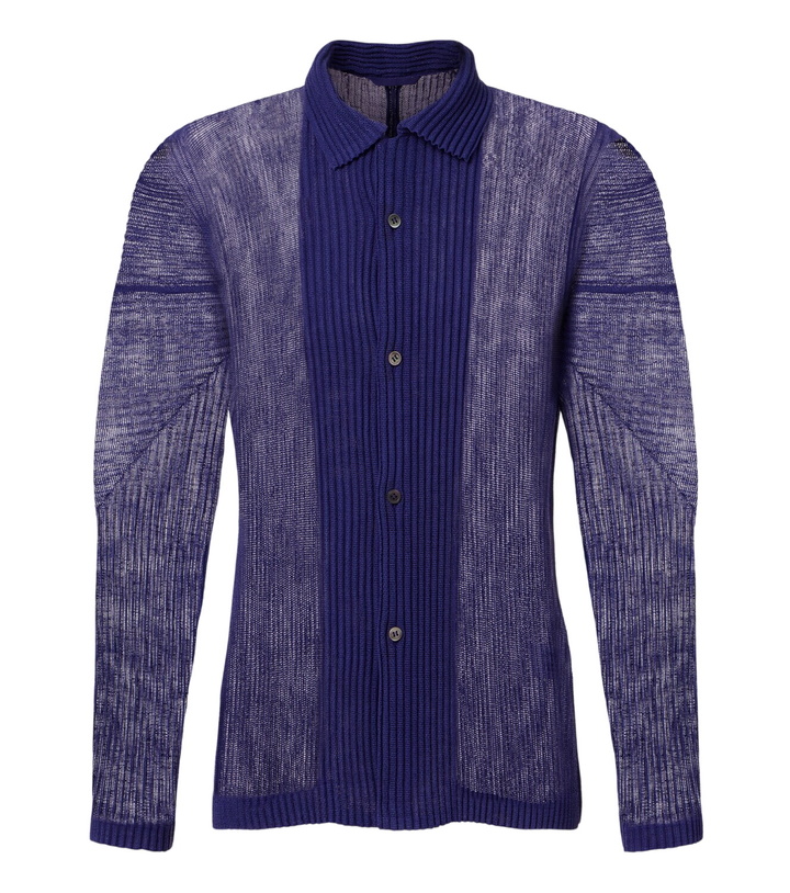 Photo: Homme Plissé Issey Miyake Rustic Mesh pleated shirt