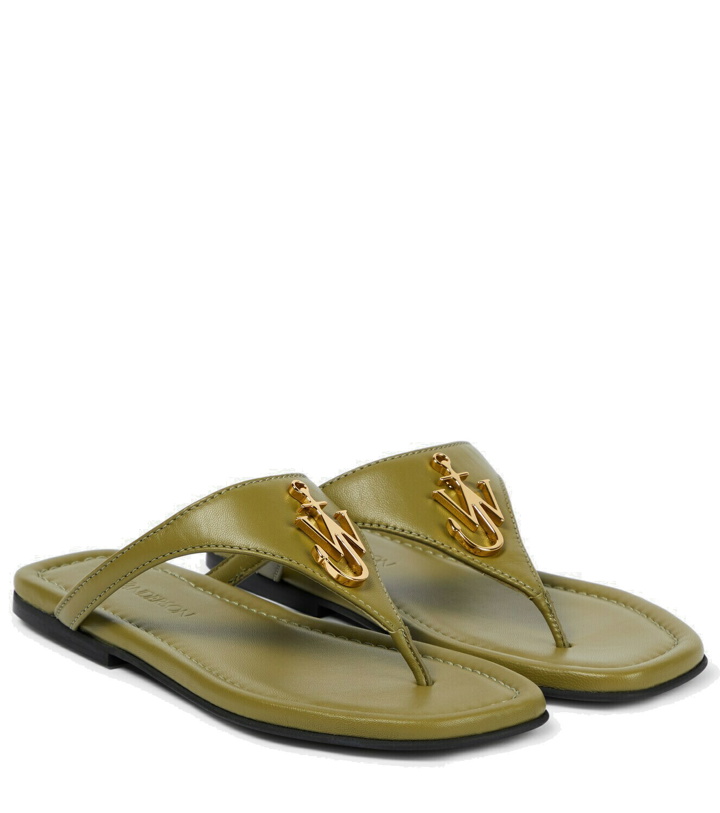 Photo: JW Anderson - Anchor leather thong sandals