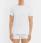 Acne Studios - Edvin Stretch-Cotton Jersey T-Shirt - Men - White