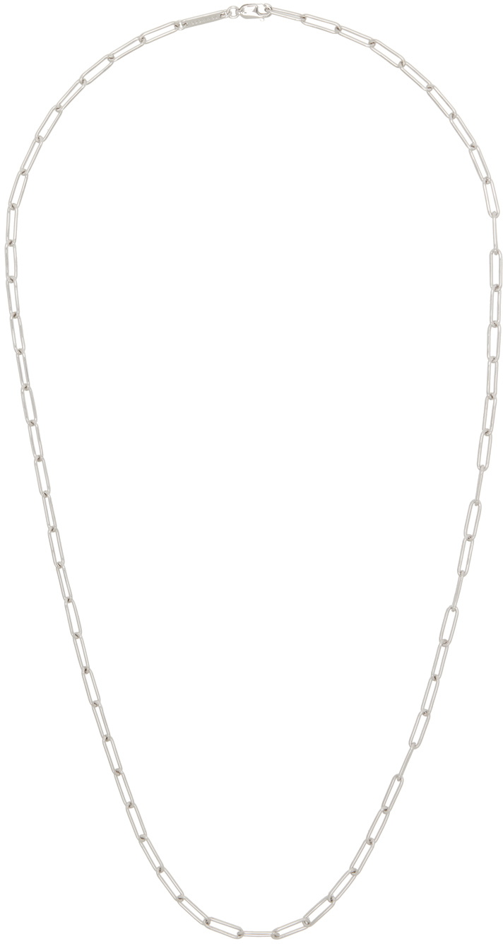 Tom Wood Silver Box Chain Necklace Tom Wood