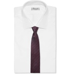 Canali - 8cm Knitted Silk Tie - Men - Burgundy