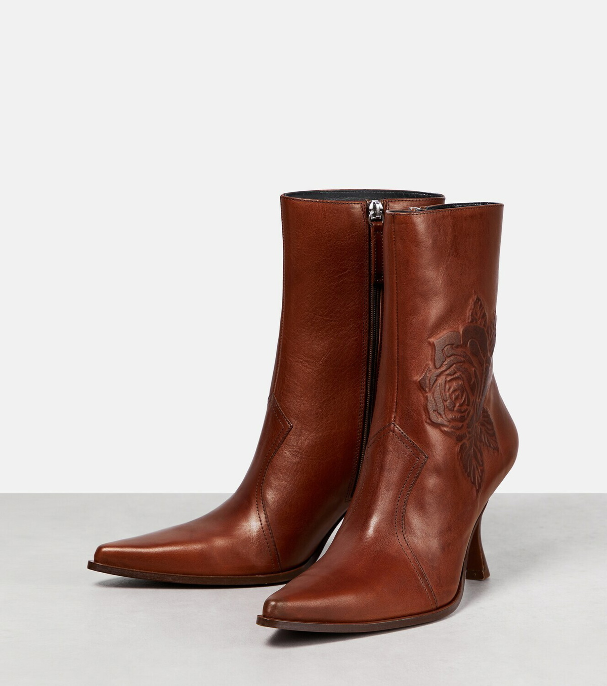 Acne Studios - Embellished leather ankle boots Acne Studios