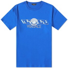 Versace Men's Greek Band Logo T-Shirt in Blue/White