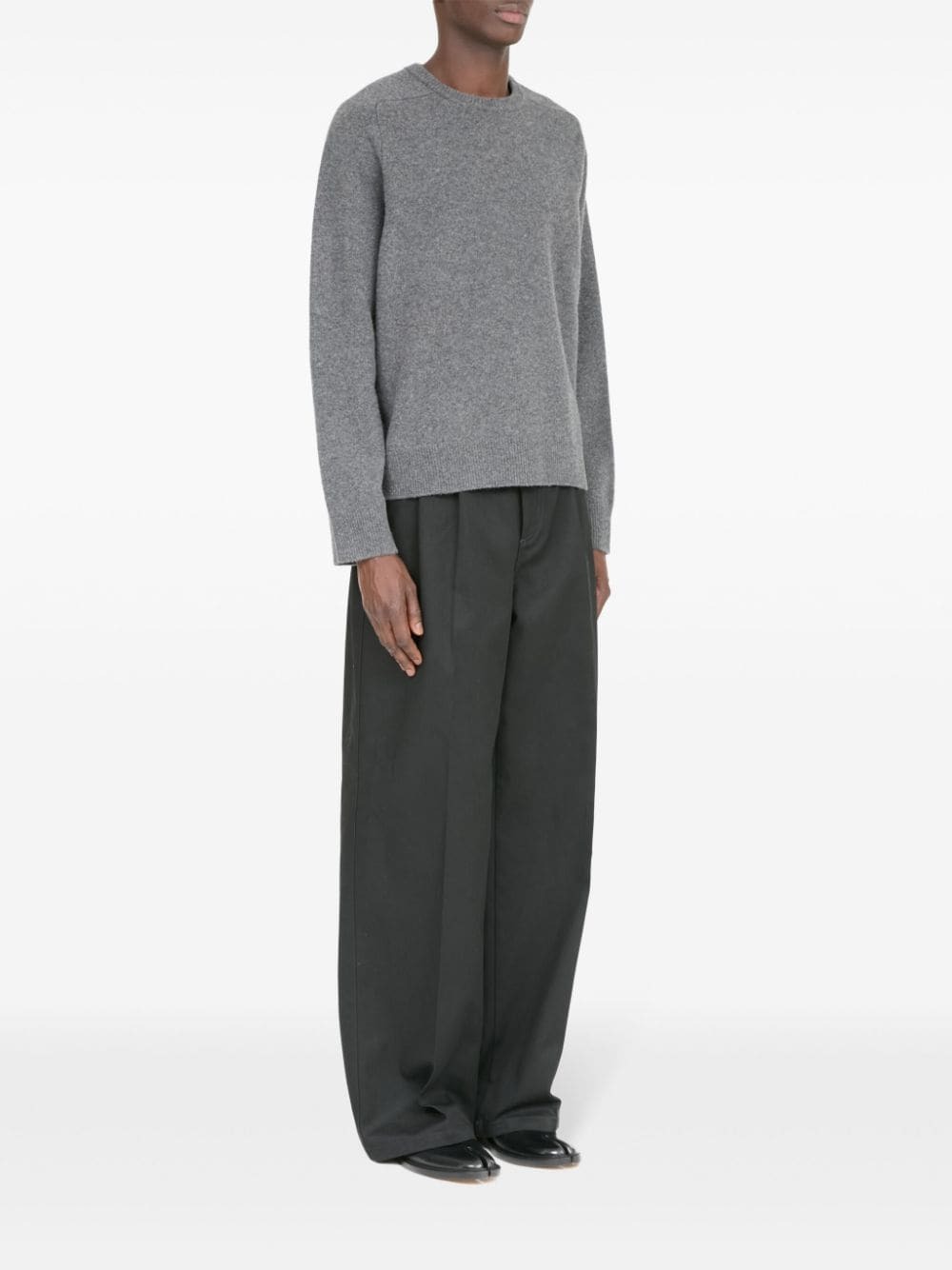 Maison Margiela 'Over' Grey Wool Sweater Women