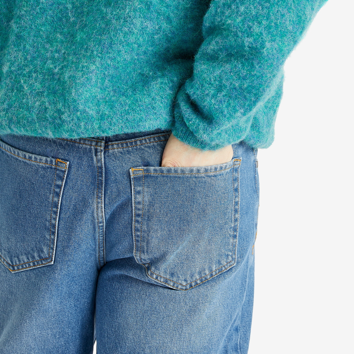 Daily Paper Men's Asolo Amba Jeans in Light Blue