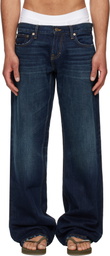 Raimundo Langlois Navy Bootcut Jeans
