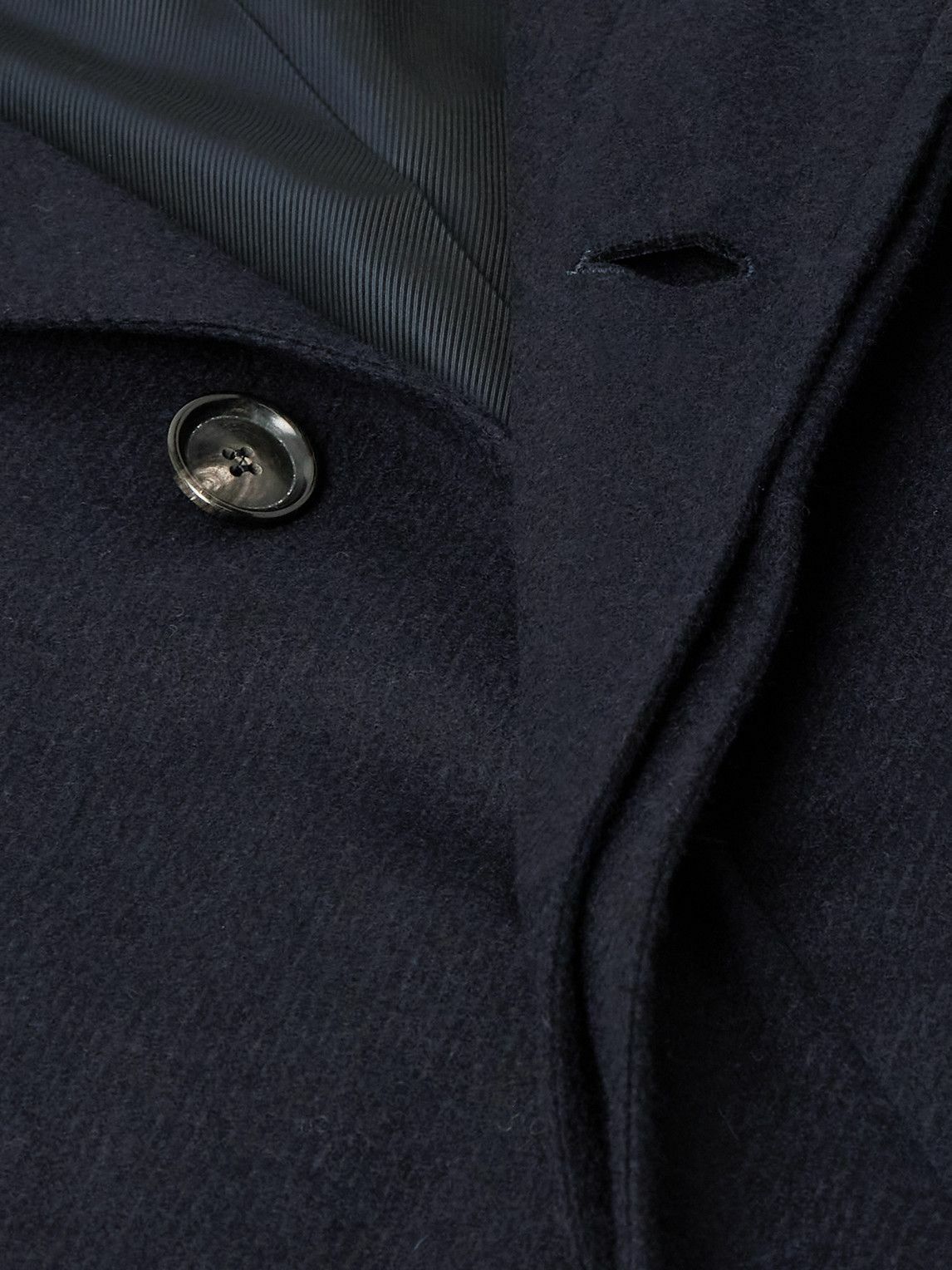 De Petrillo - Ruffo Wool and Cashmere-Blend Coat - Blue