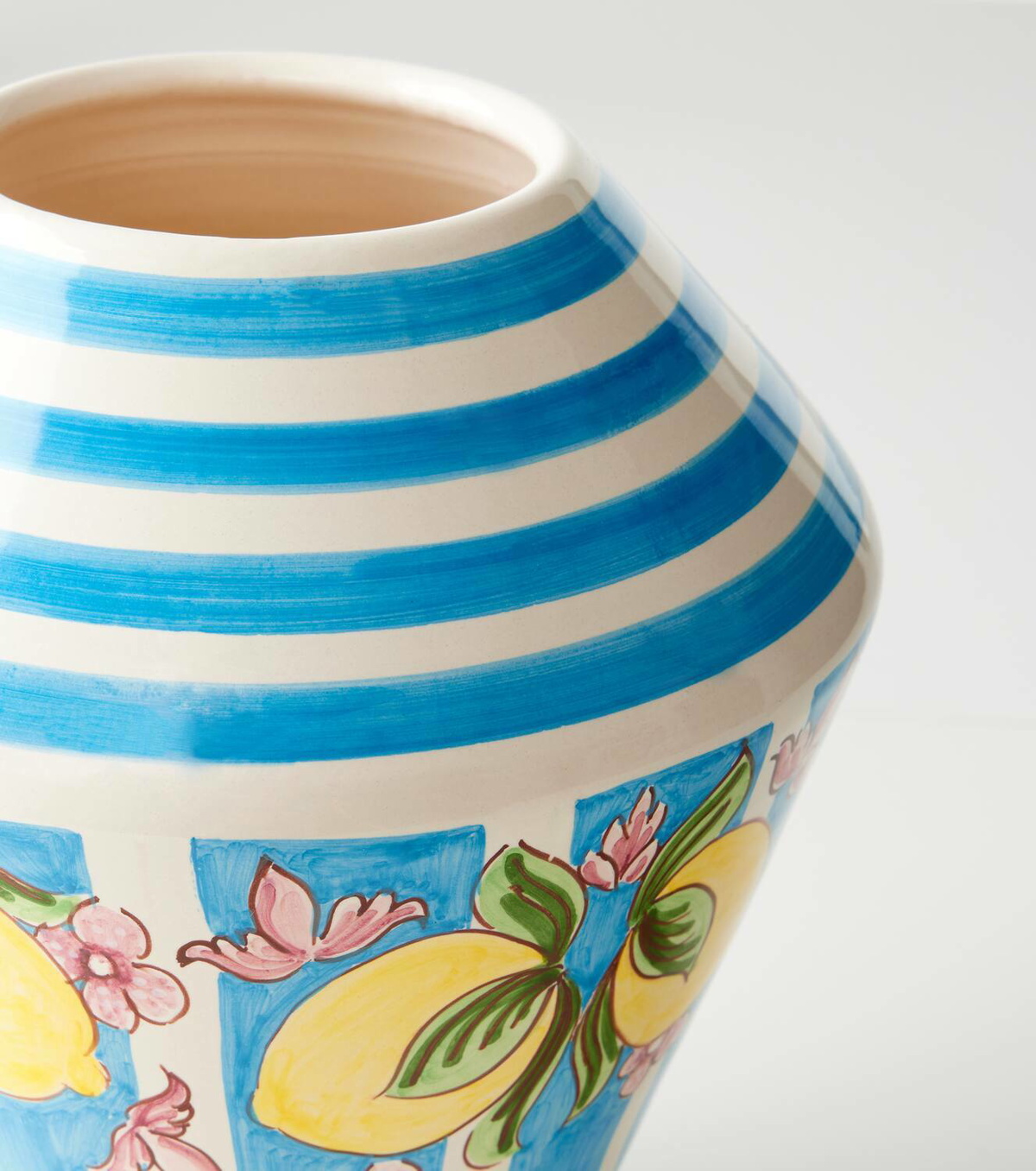 Dolce&Gabbana Casa Taormina striped ceramic vase