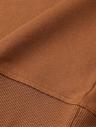 Burberry - Logo-Print Cotton-Jersey Hoodie - Brown