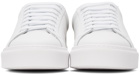 Burberry White Bio-Based Striped Sole Sneakers