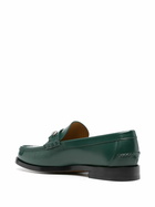 Gucci Green Horsebit Leather Loafers