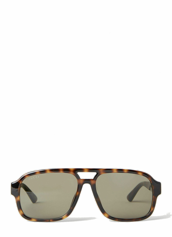 Photo: Gucci - Aviator Sunglasses in Brown