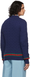 Gucci Navy Cable Sweater