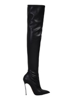 Casadei Blade High Heels Boots In Black Leather