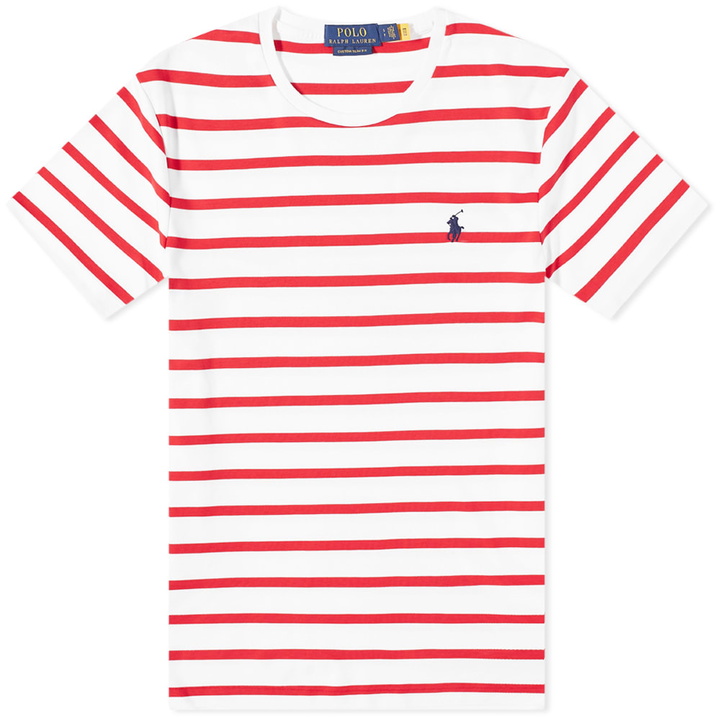 Photo: Polo Ralph Lauren Striped Pima Multicolour Pony Tee