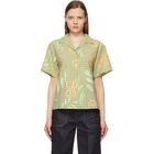 Andersson Bell Green Hand Drawing Short Sleeve Shirt