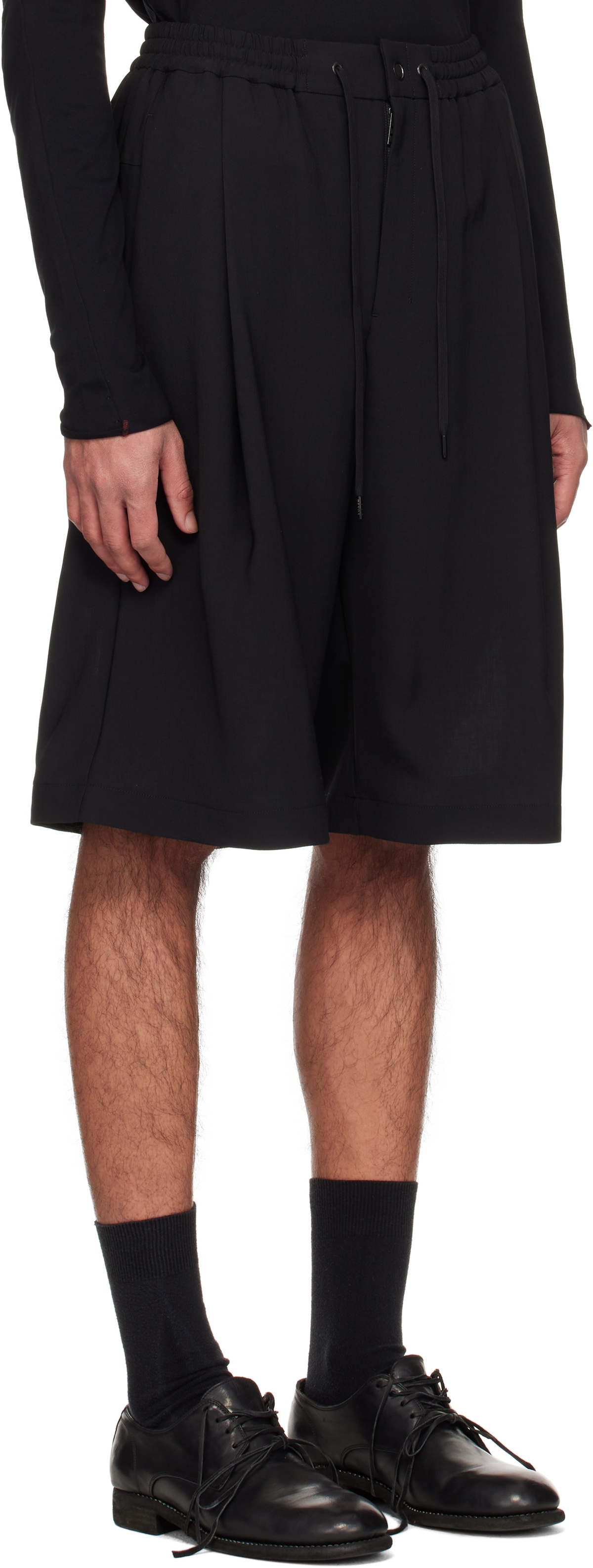 DEVOA Black Hybrid Shorts
