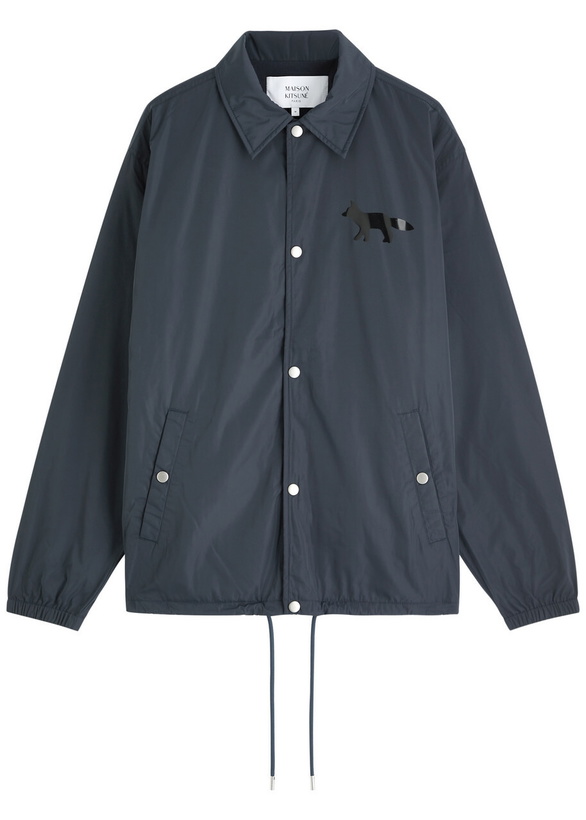 Photo: Maison Kitsuné Coach Logo Shell Jacket Grey