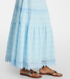Melissa Odabash Alessia broderie anglaise cotton maxi skirt