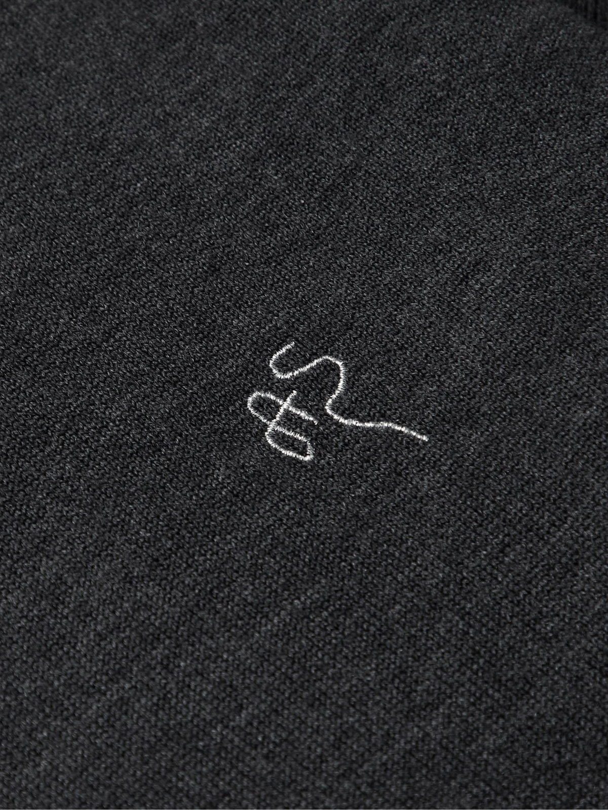Acne Studios - Logo-Embroidered Wool-Blend Sweater - Gray Acne Studios