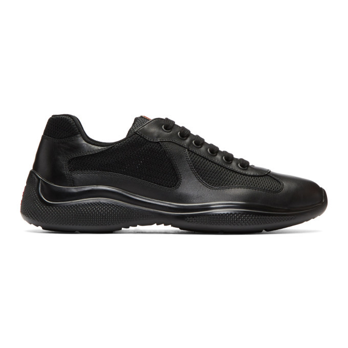 スニーカー PRADA Mesh sneakers Black Prada Re-Nylon and Mesh Fabric Sneakers | Saks Fifth Avenue