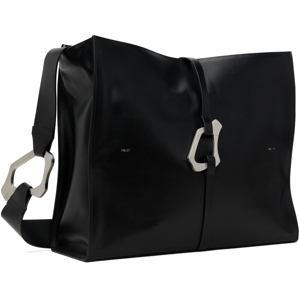 HELIOT EMIL Black Luculent Messenger Bag