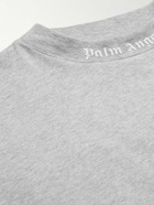 Palm Angels - Logo-Print Cotton-Jersey T-Shirt - Gray