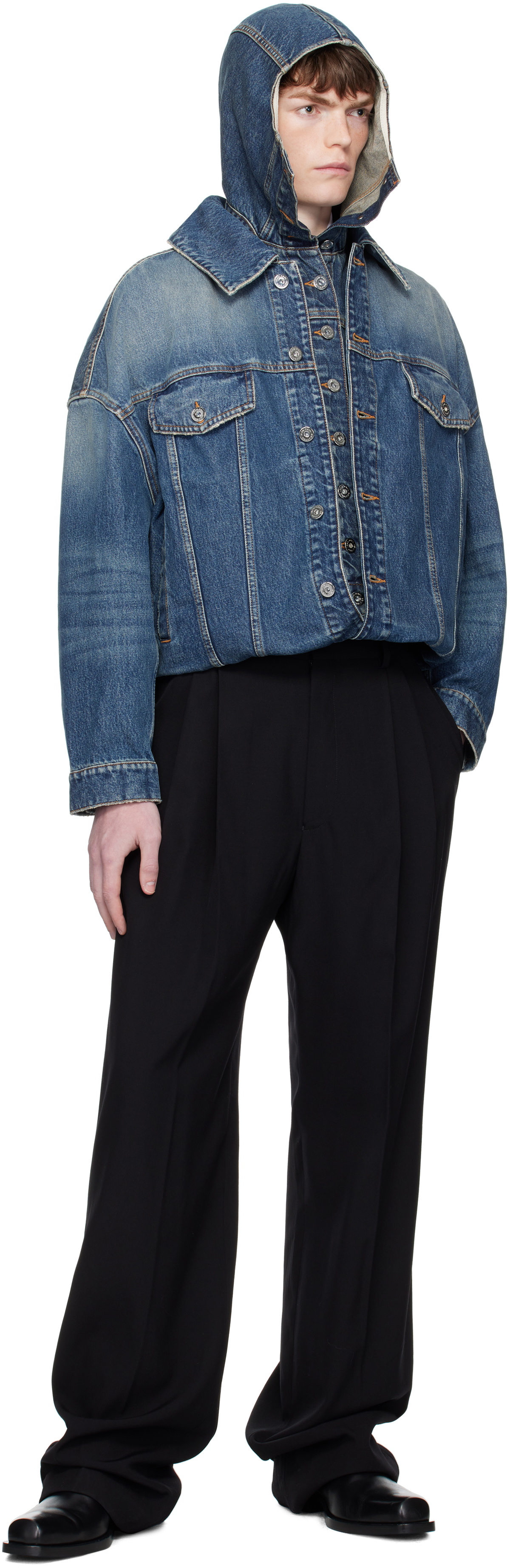 Jean Paul Gaultier Blue 'The Double' Denim Jacket