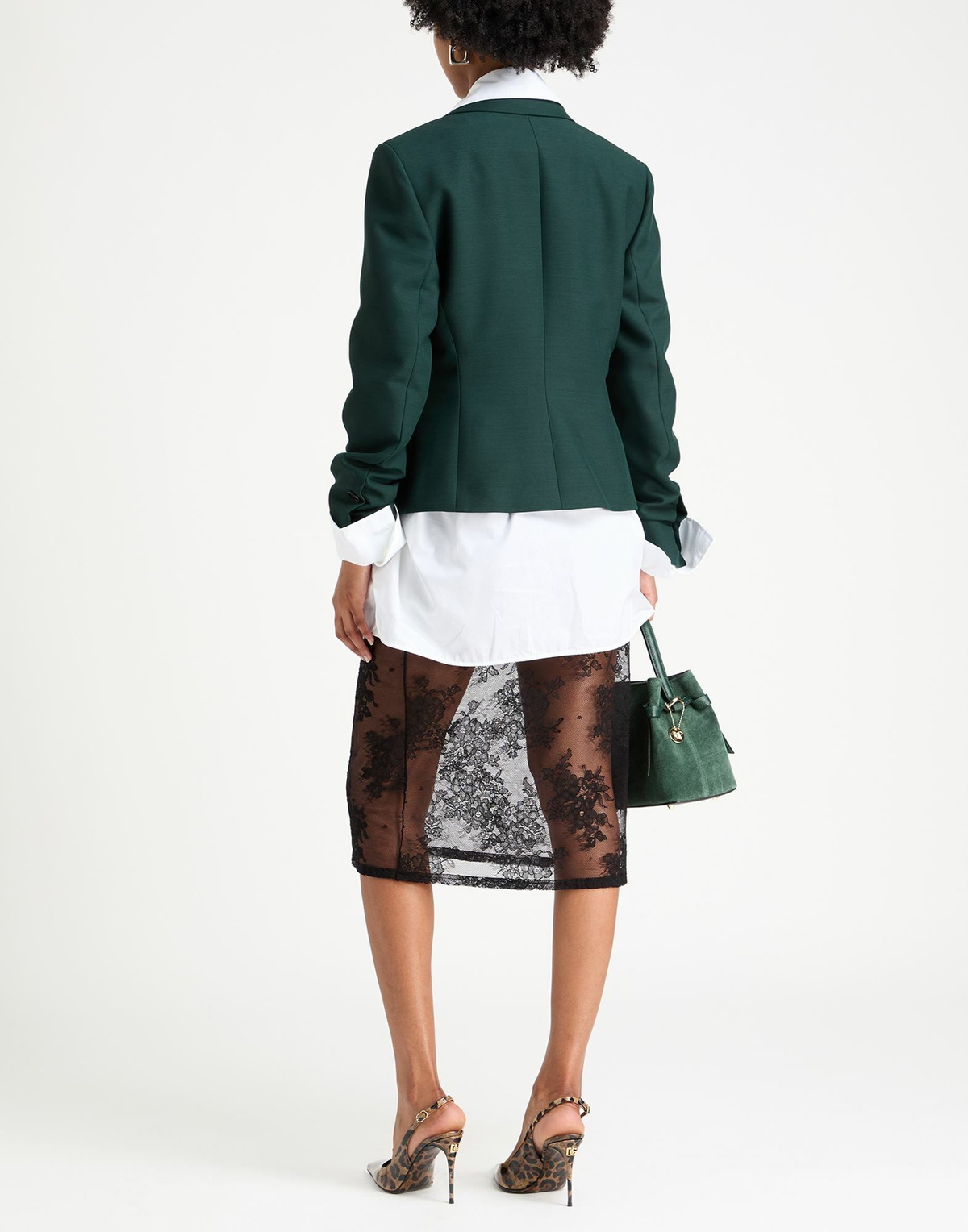Ferragamo Womens Blazer Emerald in Green