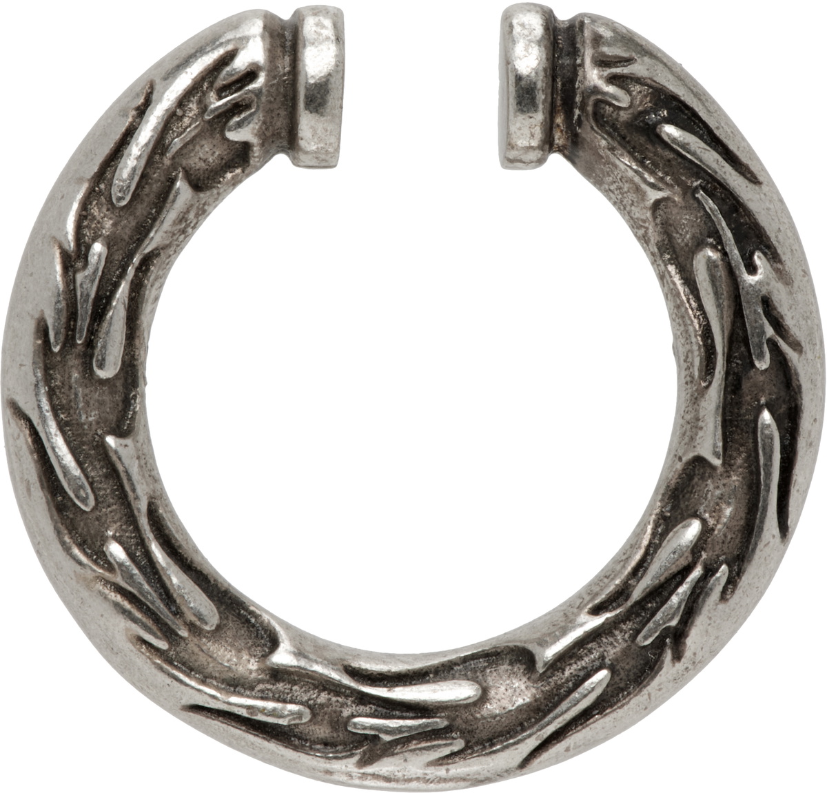 【KUSIKOHC】SILVER HALF FLAME EAR CUFF KUSIKOHC Silver Flame Ear Cuff KUSIKOHC