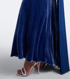 Simkhai Mariselle caped velvet gown