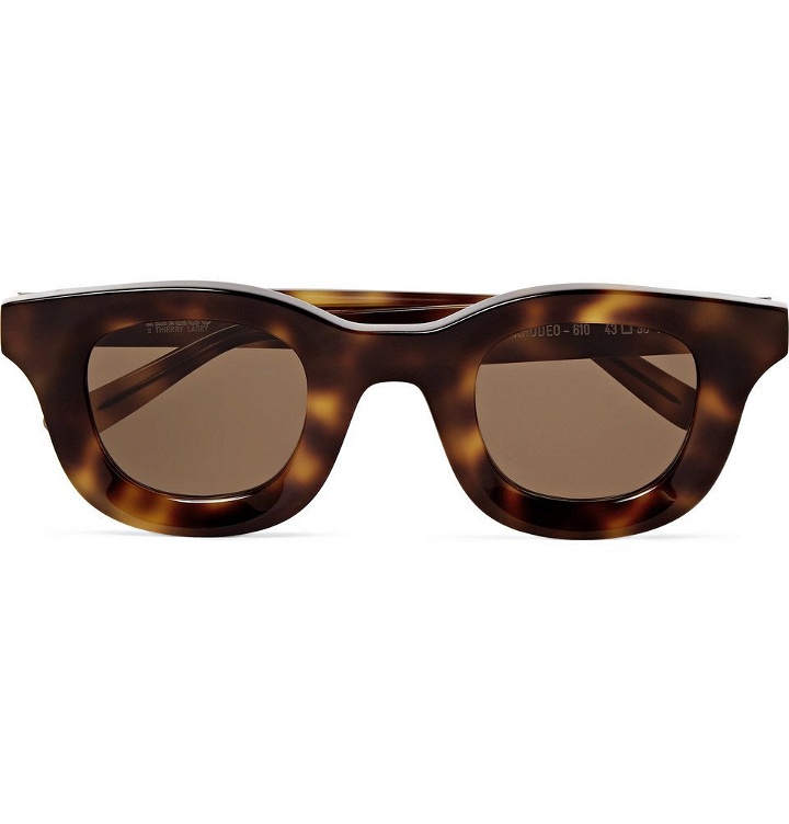 Photo: Rhude - Thierry Lasry Rhodeo Square-Frame Tortoiseshell Acetate Sunglasses - Brown
