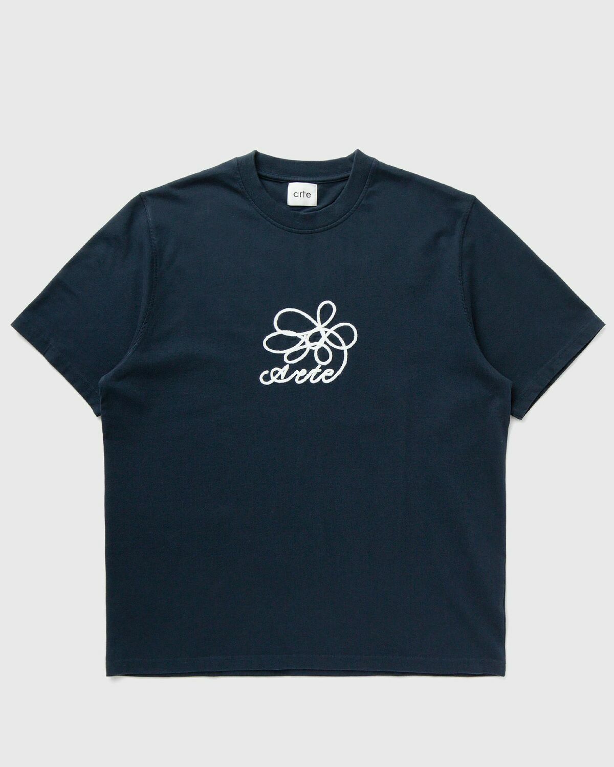 Arte Antwerp Arte Round Flower Front Tee Blue Shortsleeves