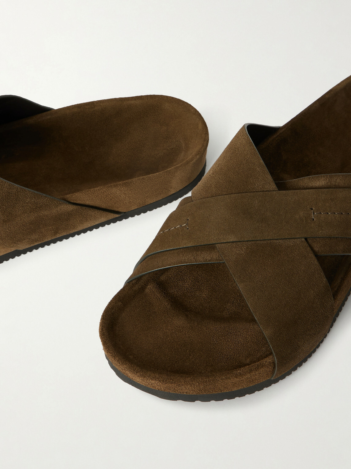 TOM FORD - Wicklow Suede Sandals - Green