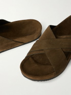 TOM FORD - Wicklow Suede Sandals - Green