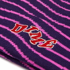 Dime Men's College Wave Cuff Beanie in Burgundy 