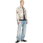 COÛT DE LA LIBERTÉ Off-White Johnny California Cool Japan Canvas Trucker Jacket