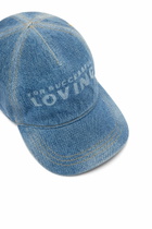 Diesel Denim baseball cap with For Successful Loving logo - Caps - Unisex - Blue