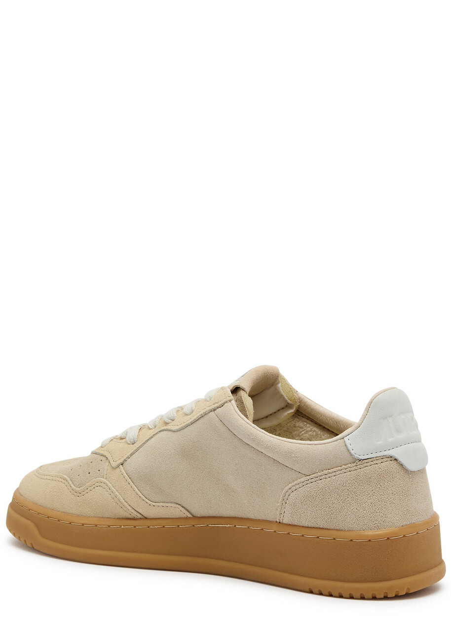 Autry Beige Autry Medalist Panelled Suede Sneakers Beige Autry