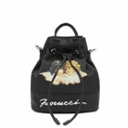 Fiorucci Women's Squiggle Angel Pouch Bag in Black