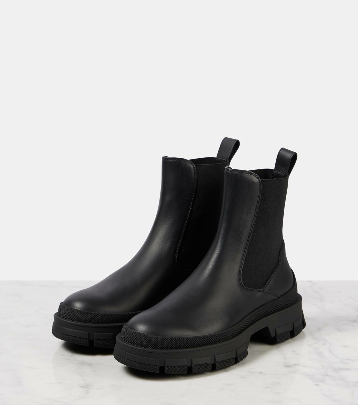 Moncler Hevea leather Chelsea boots