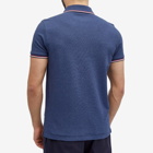 Moncler Men's Classic Logo Polo Shirt in Dark Blue