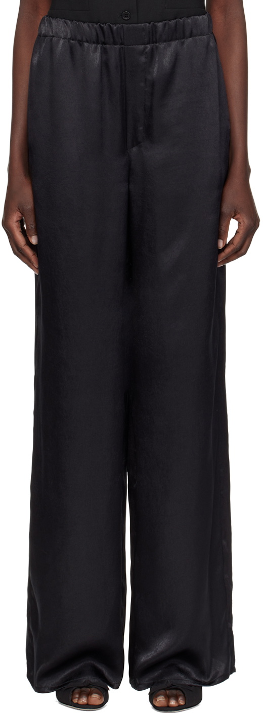 Ludovic de Saint Sernin Black Elasticized Waistband Trousers