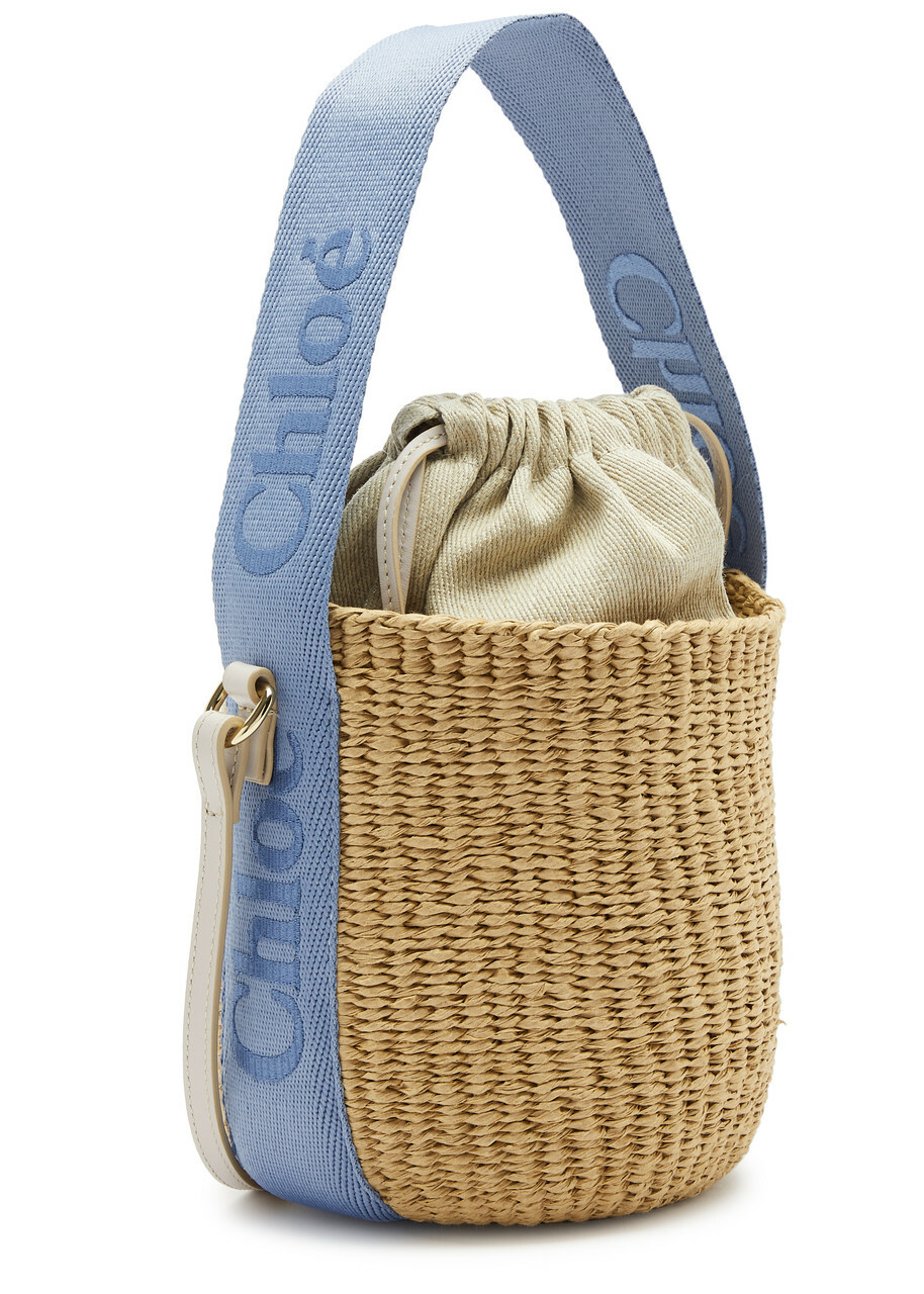 Chloe Sense Small Raffia Basket bag - Blue - One Size Chloe