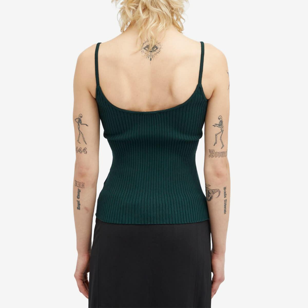 Courreges Women's Courrèges Reedition Knit Tank Top in Green
