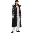 Moncler Black Down Hudson Long Coat