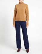 Victoria Beckham Womens Turtleneck in Camel