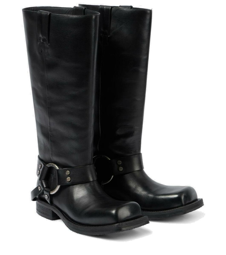 Photo: Acne Studios Leather knee-high biker boots