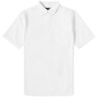 Beams Plus Men's BD Popover Short Sleeve Oxford Shirt in White
