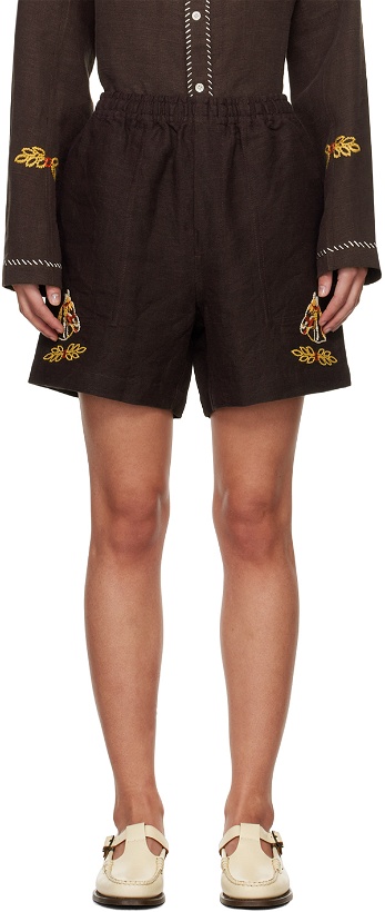 Photo: Bode Brown Show Pony Shorts